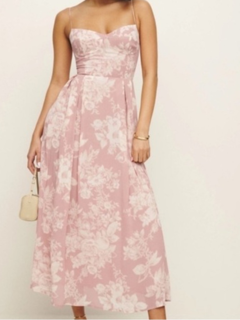 Reformation Floral Maxi Dress - Dusty Rose